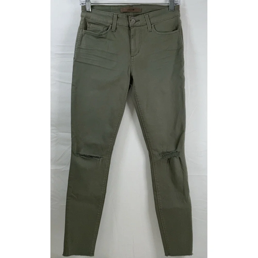 NWT Joe's Jeans Flawless The Icon Mid Rise Skinny Ankle Jeans Olive 27